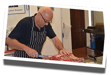 The butcher&rsquo;s counter at Lewis&rsquo;s Farm Shop